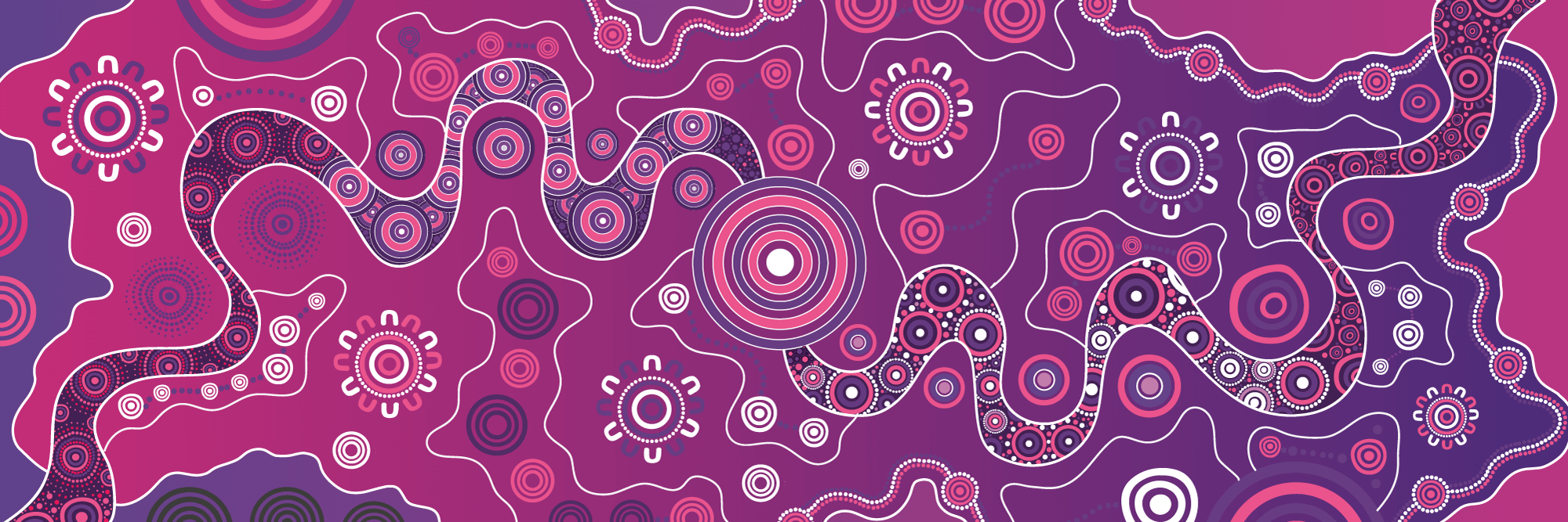 Cancer Institute NSW Aboriginal Artwork by Artist Dennis Golding