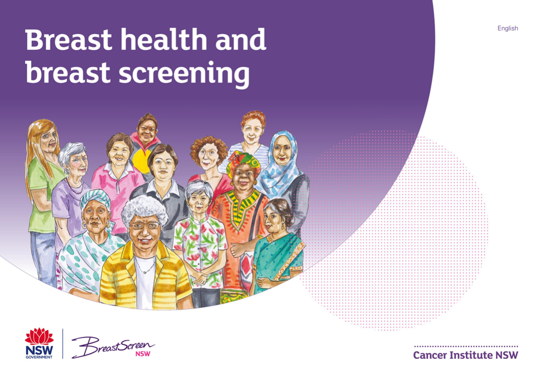 Image of the Breast health and breast screening flipchart cover