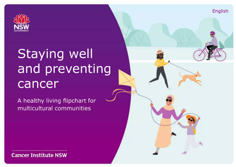 Image of the Staying well and preventing cancer flipchart