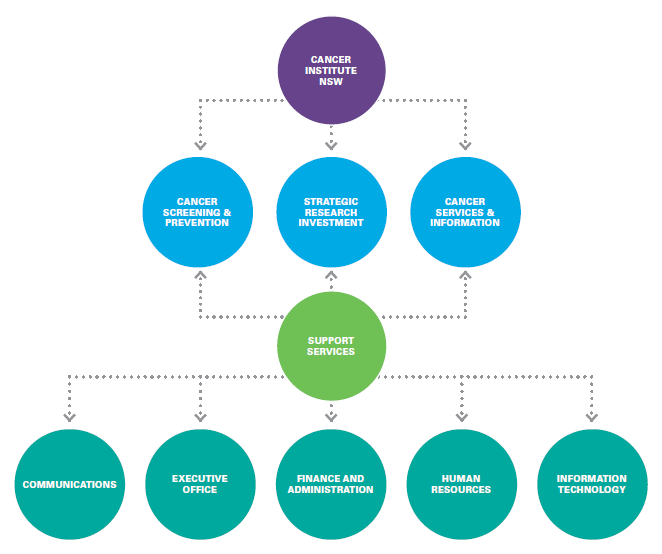Divisional structure of the Cancer Institute NSW